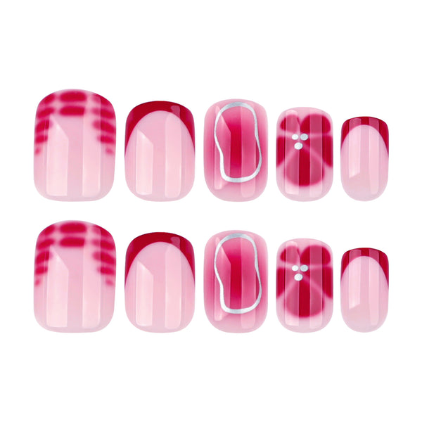 12 Sizes-24 Pcs Press On Nails JP3836