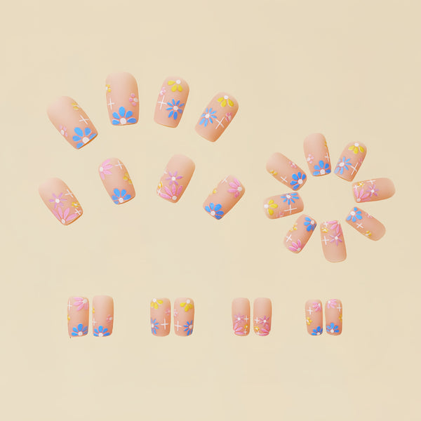 12 Sizes-24 Pcs Press On Nails Y119