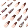 12 Sizes-24 Pcs Press On Nails JP1708