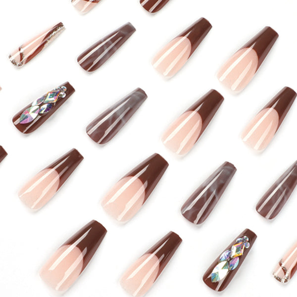 12 Sizes-24 Pcs Press On Nails JP1708