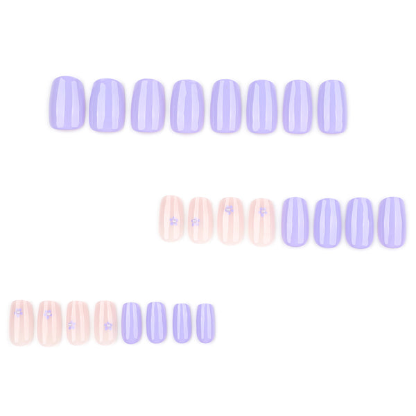 12 Sizes-24 Pcs Press On Nails JP3934