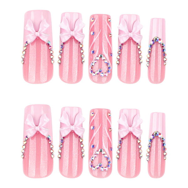 12 Sizes-24 Pcs Press On Nails JP4299