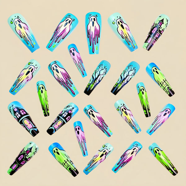 12 Sizes-24 Pcs Press On Nails Y844