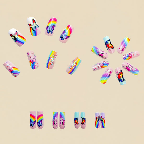 12 Sizes-24 PcsPress On Nails Y584