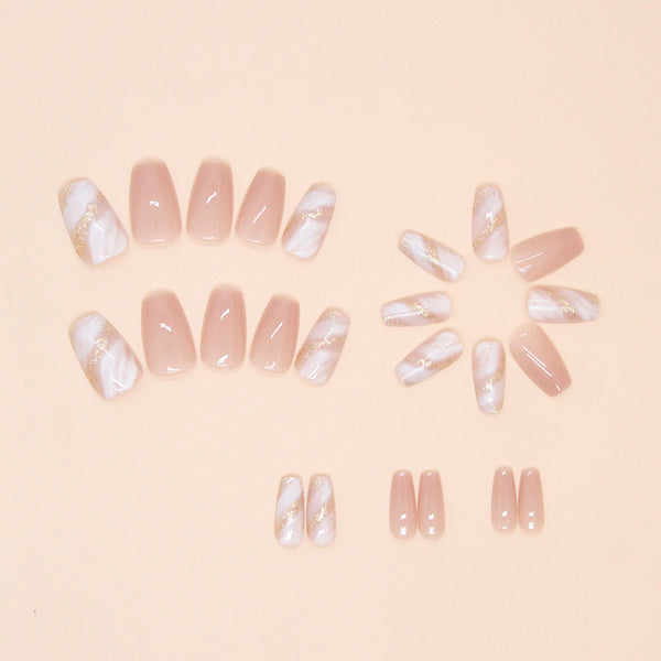 12 Sizes-24 Pcs Press On Nails W1498