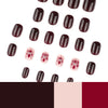 12 Sizes-24 Pcs Press On Nails JP4165