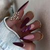 12 Sizes-24 Pcs Press On Nails W1146