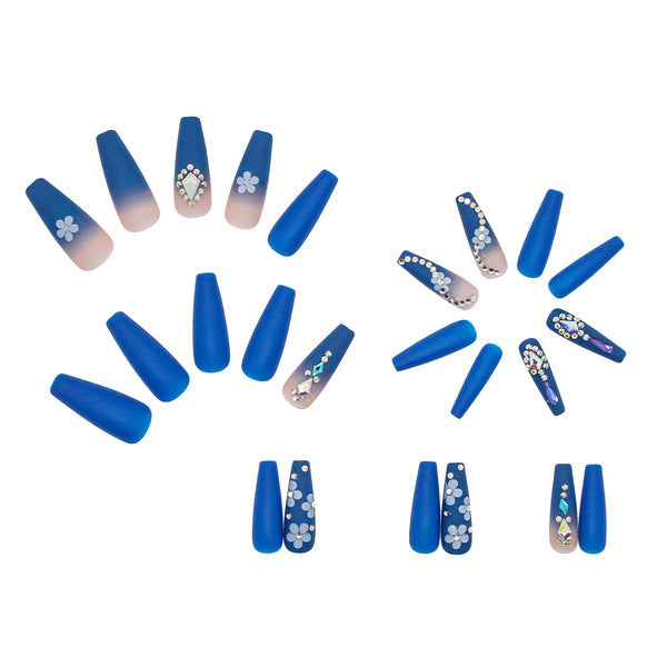 12 Sizes-24 Pcs Press On Nails Z180