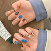 12 Sizes-24 Pcs Press On Nails JP1363