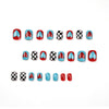 12 Sizes-24 Pcs Press On Nails JP1495