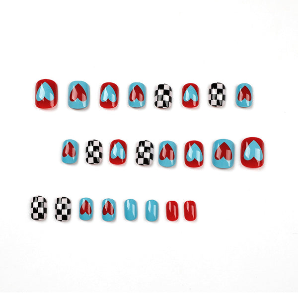 12 Sizes-24 Pcs Press On Nails JP1495