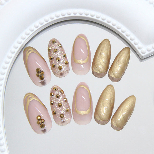 12 Sizes-24 Pcs Press On Nails Z1042