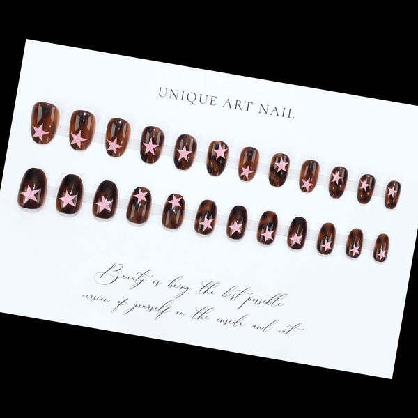 12 Sizes-24 Pcs Press On Nails FT-813