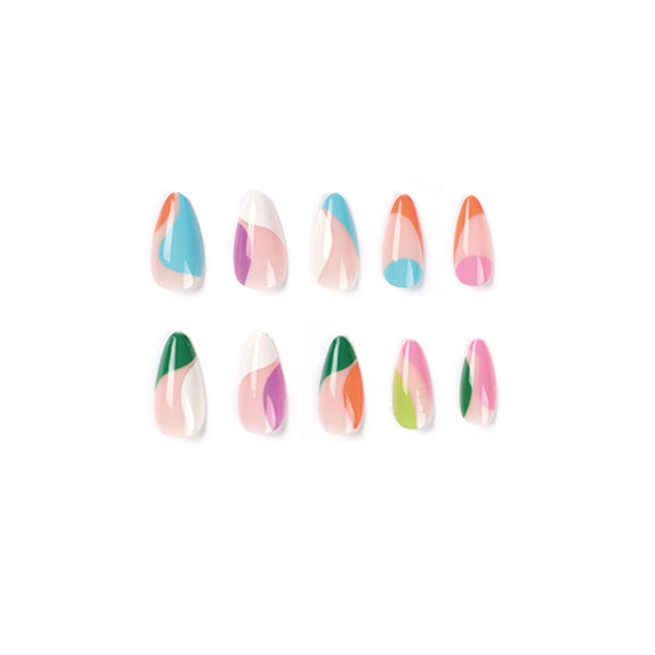 12 Sizes-24 Pcs Press On Nails JP1984