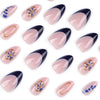 12 Sizes-24 Pcs Press On Nails JP4378