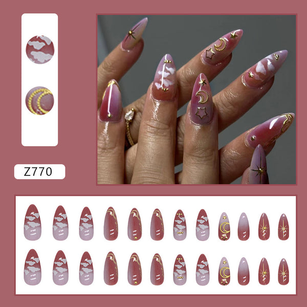 12 Sizes-24 Pcs Press On Nails Z770