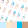 12 Sizes-24 Pcs Press On Nails JP1587