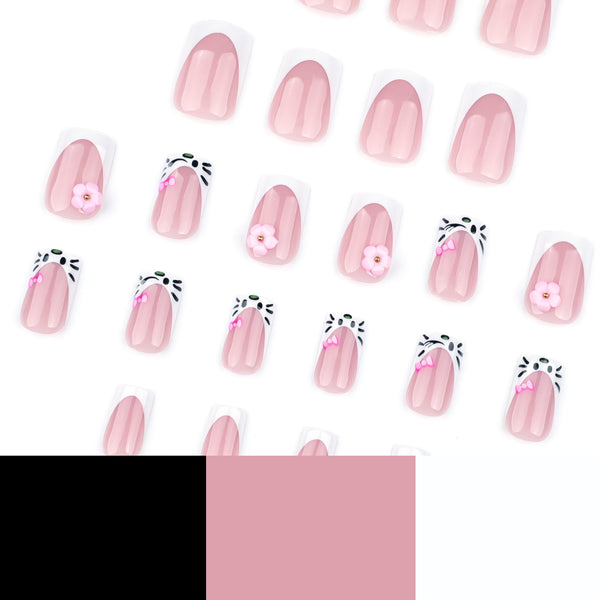 12 Sizes-24 Pcs Press On Nails JP3679