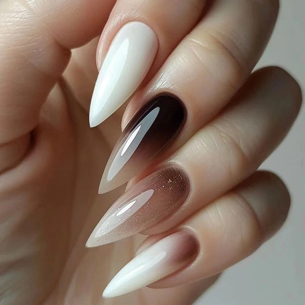 12 Sizes-24 Pcs Press On Nails W1543