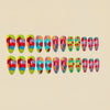 12 Sizes-24 Pcs Press On Nails Y1679