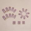 12 Sizes-24 Pcs Press On Nails W1452