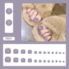 12 Sizes-24 Pcs Press On Nails F031