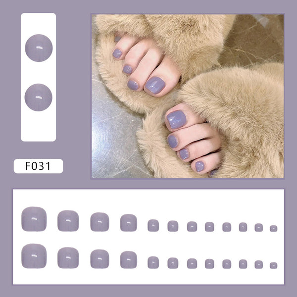 12 Sizes-24 Pcs Press On Nails F031