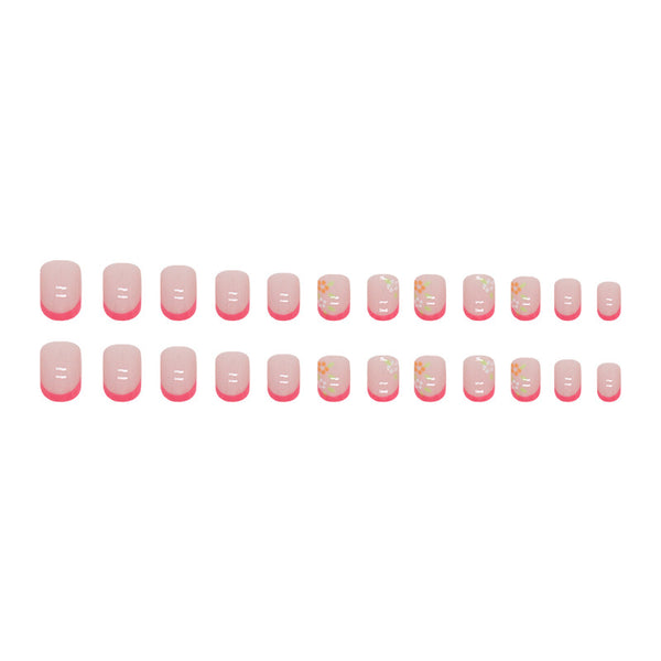 12 Sizes-24 Pcs Press On Nails W1354