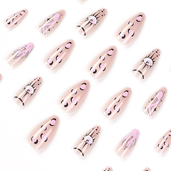 12 Sizes-24 Pcs Press On Nails JP1860