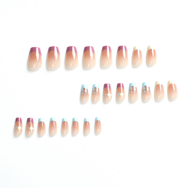12 Sizes-24 Pcs Press On Nails JP2627