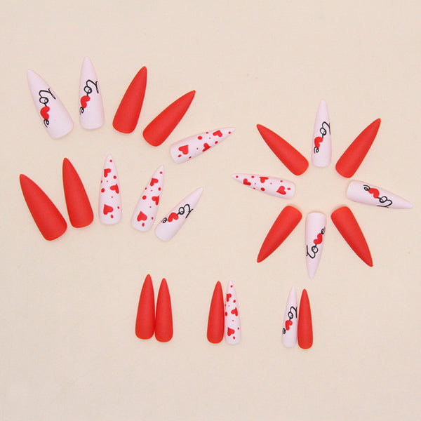 12 Sizes-24 Pcs Press On Nails W729
