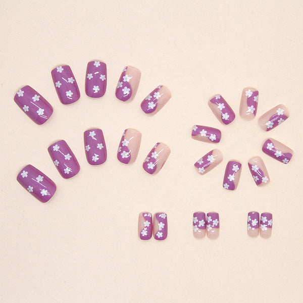 12 Sizes-24 Pcs Press On Nails W423