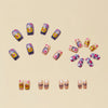 12 Sizes-24 Pcs Press On Nails Y118