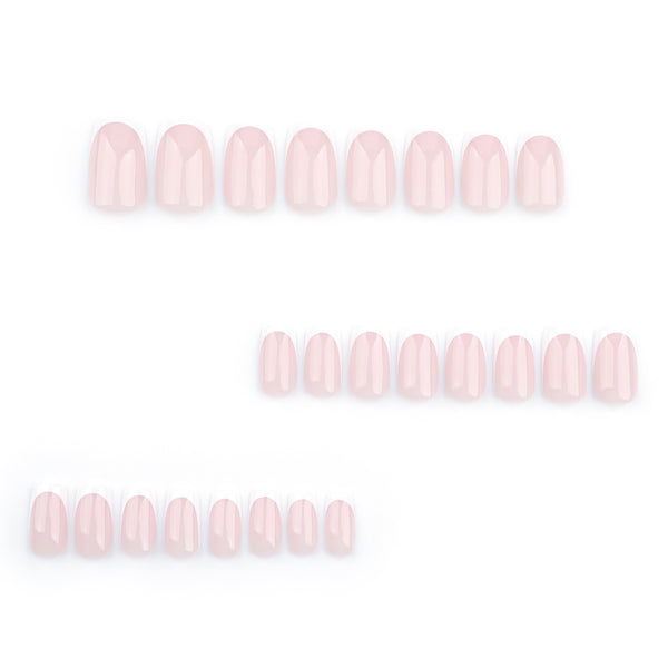 12 Sizes-24 Pcs Press On Nails JP3665