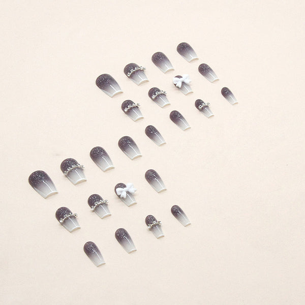 12 Sizes-24 Pcs Press On Nails Z581