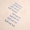 12 Sizes-24 Pcs Press On Nails W1177