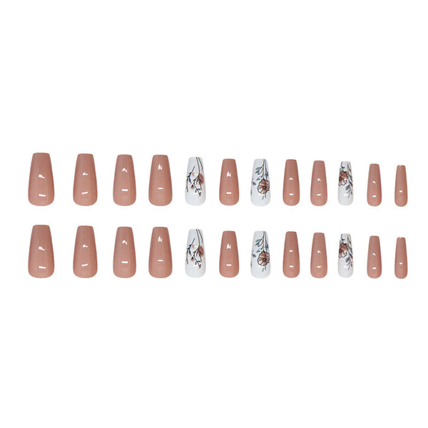 12 Sizes-24 Pcs Press On Nails W1832