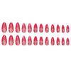 12 Sizes-24 Pcs Press On Nails W1586