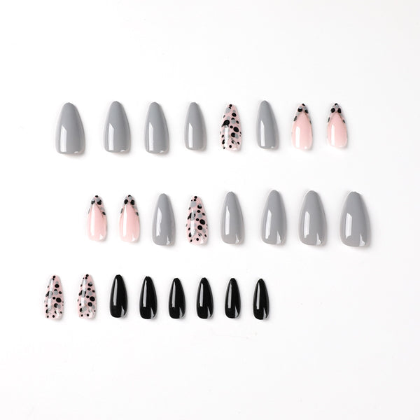 12 Sizes-24 Pcs Press On Nails JP2295