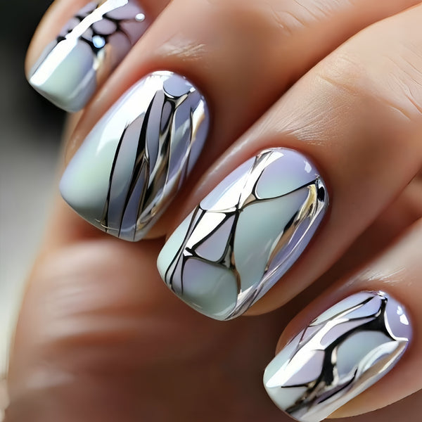 12 Sizes-24 Pcs Press On Nails Y192