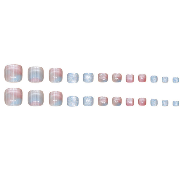12 Sizes-24 Pcs Press On Nails F148