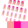 12 Sizes-24 Pcs Press On Nails JP4234