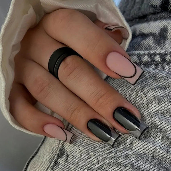 12 Sizes-24 Pcs Press On Nails W440