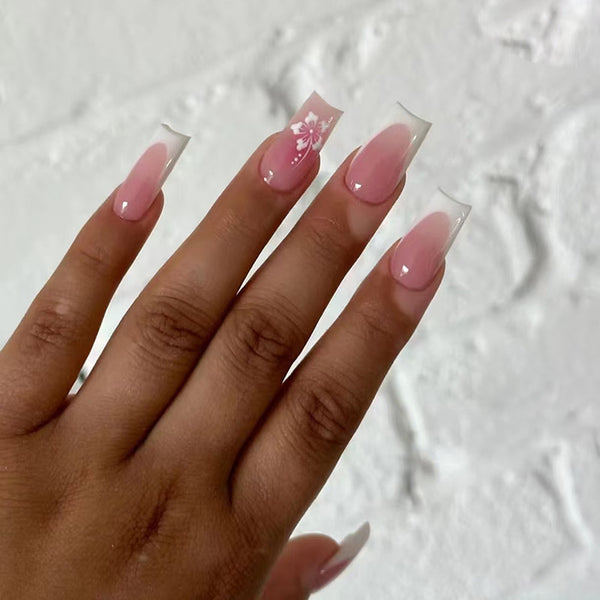 12 Sizes-24 Pcs Press On Nails W1673