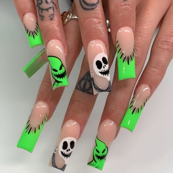 12 Sizes-24 Pcs Press On Nails Y160
