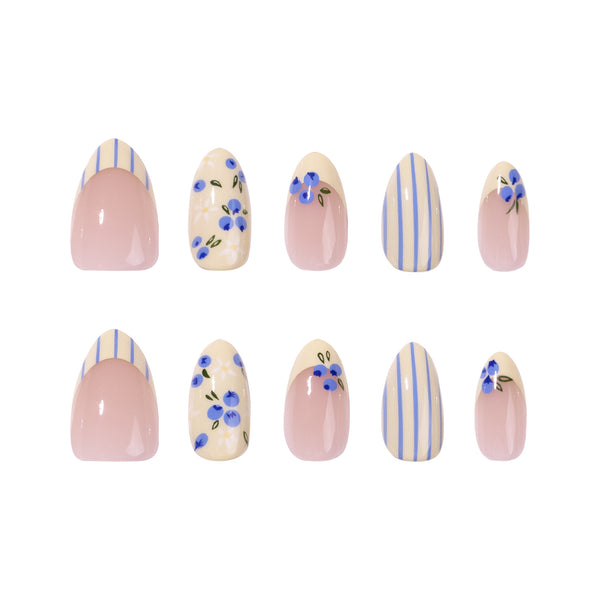 12 Sizes-24 Pcs Press On Nails JP4401