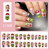 12 Sizes-24 Pcs Press On Nails C1300