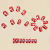 12 Sizes-24 Pcs Press On Nails Y1268
