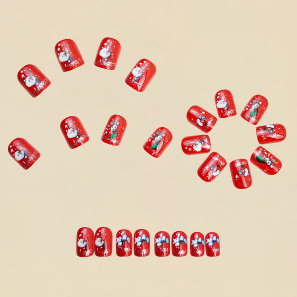 12 Sizes-24 Pcs Press On Nails Y1268