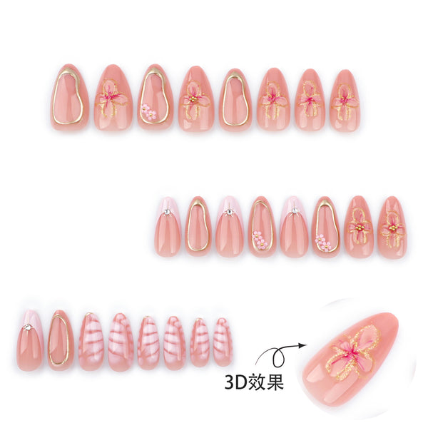 12 Sizes-24 Pcs Press On Nails JP3514